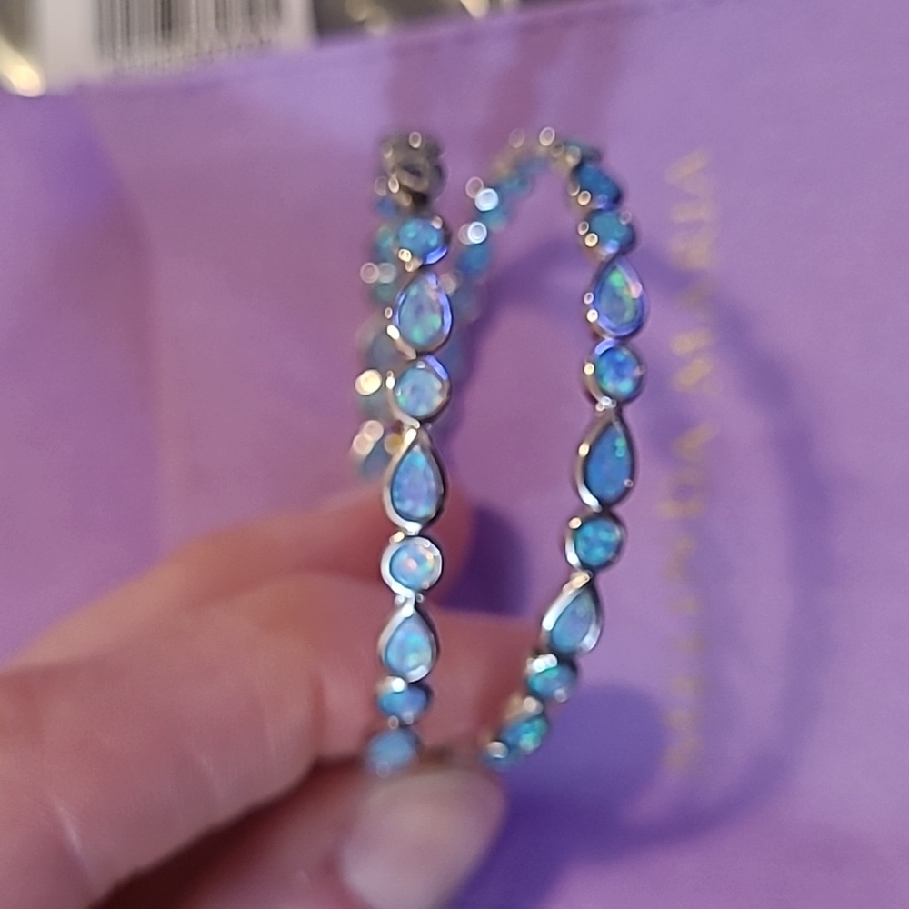 NWT Melinda Maria Opal Earrings - Picture 10 of 10